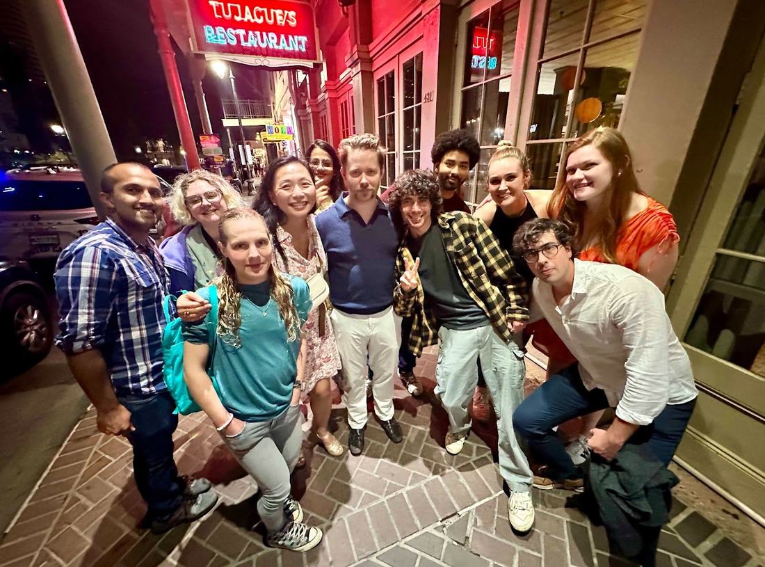 In 2023, Alice won the Paragon Award from the Doris Duke Foundation. We used the prize to fund our 2024 lab retreat to New Orleans, including dinner at Alice's favorite restaurant — Commander's Palace. All was not oysters and gumbo, though: we managed to write a whole lab handbook on our retreat.