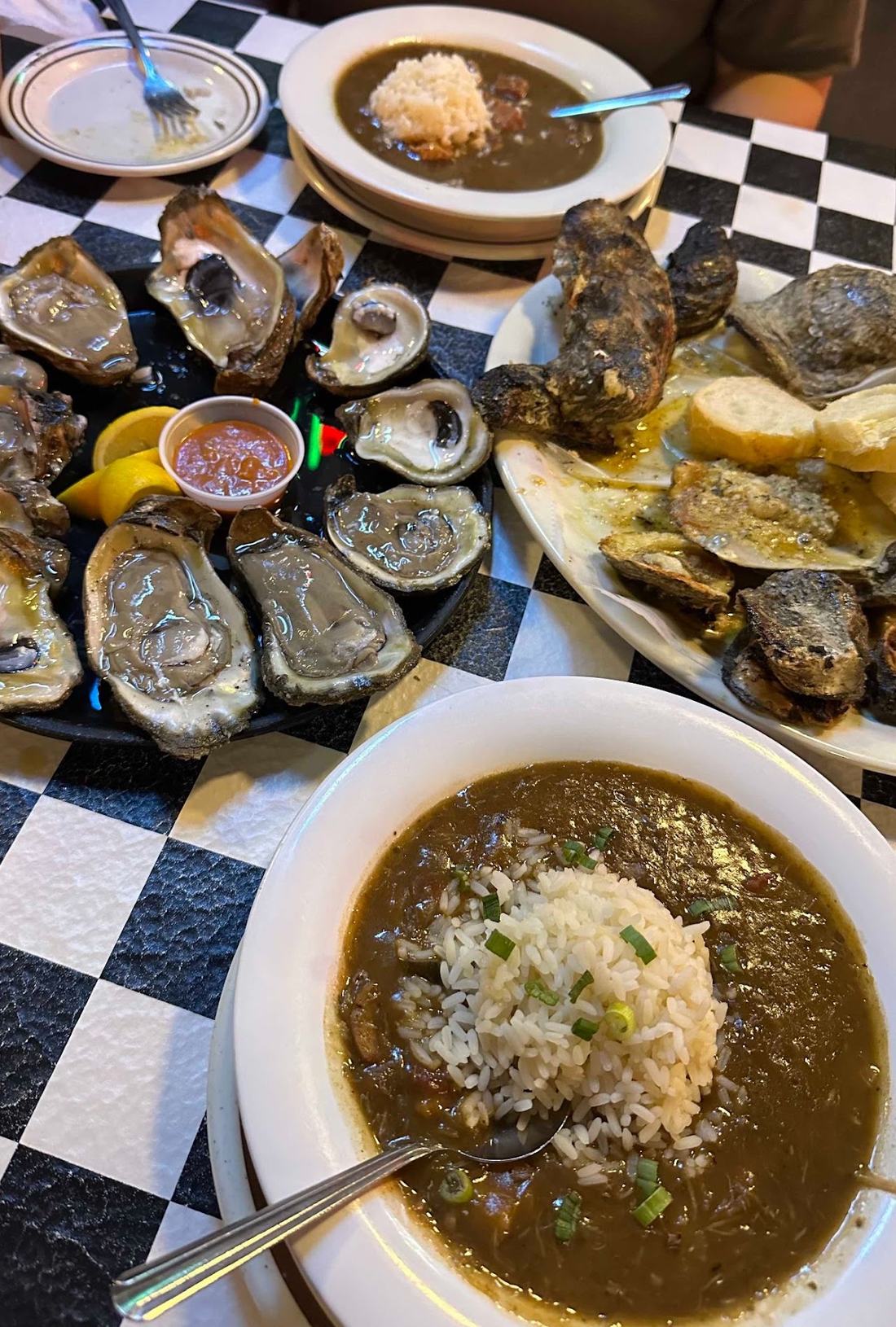 In 2023, Alice won the Paragon Award from the Doris Duke Foundation. We used the prize to fund our 2024 lab retreat to New Orleans, including dinner at Alice's favorite restaurant — Commander's Palace. All was not oysters and gumbo, though: we managed to write a whole lab handbook on our retreat.