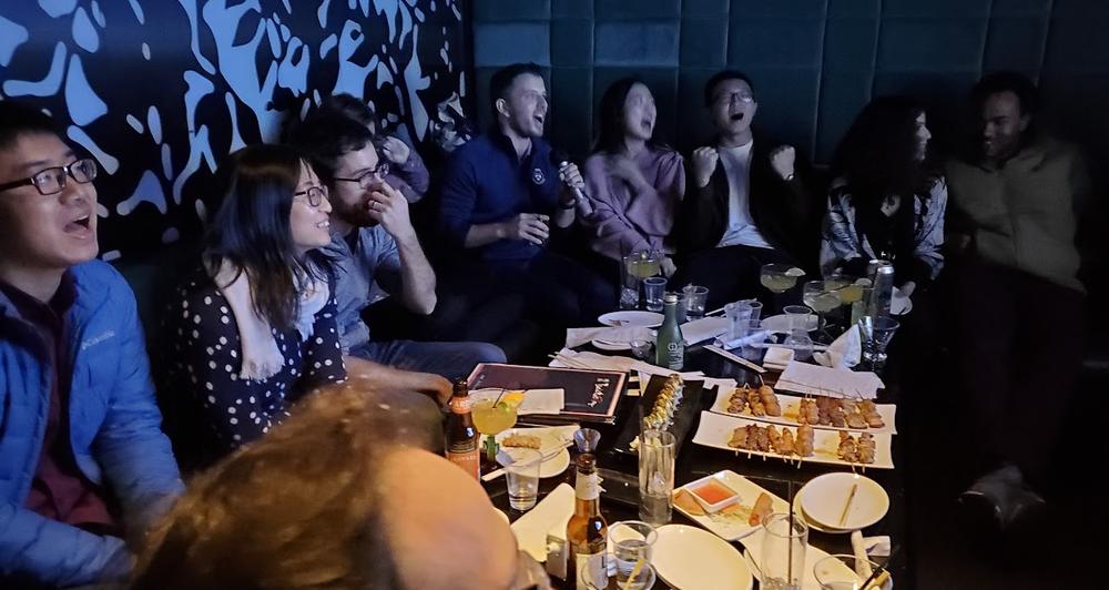 After-holiday karaoke party with the Plotkin lab